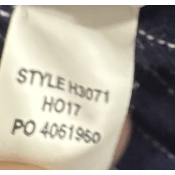 Striped Button Down Shirt Long Sleeve Collared Casual Top - Picture 7 of 7